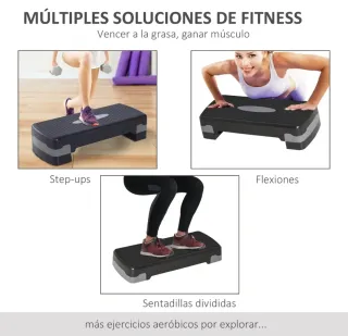 Step Aeróbic Antideslizante Negro