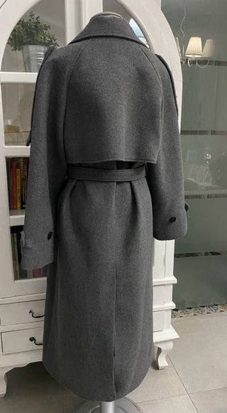 Abrigo Zara Gris Talla S