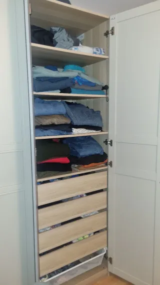 Armario Pax Ikea Beige con espejo