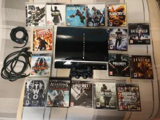 Console PS3 Nera + Controller + 16 Giochi