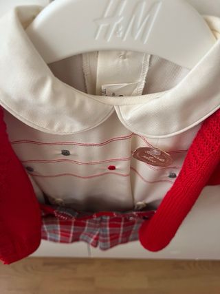 Conjunto Ceremonia Bebé Artesanal 6 Meses