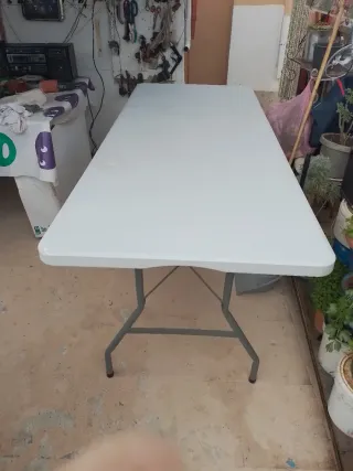 Mesa plegable 180x74x74 cm