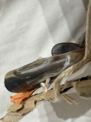 Alamari Bottoni Marroni Effetto Corno