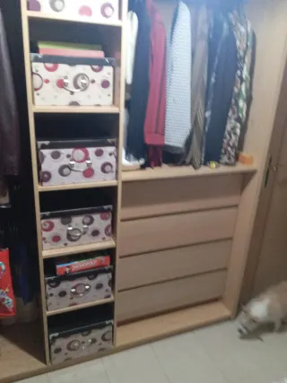 Ropero a medida de madera