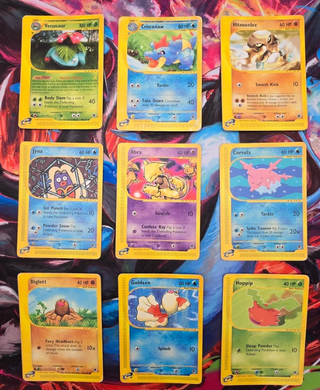 Lotto 18 Carte Pokemon Set Expedition Rare Common