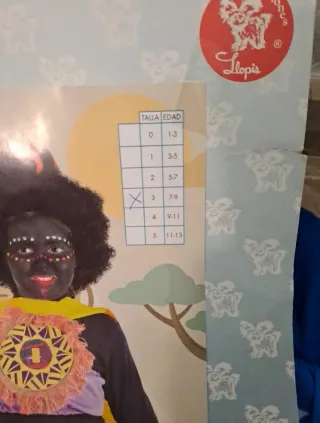 Disfraz Africano Selva Talla 7-9 Años