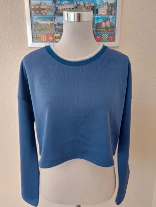 Sudadera crop Liu Jo azul