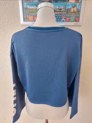 Sudadera crop Liu Jo azul