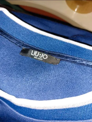 Sudadera crop Liu Jo azul