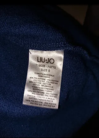 Sudadera crop Liu Jo azul