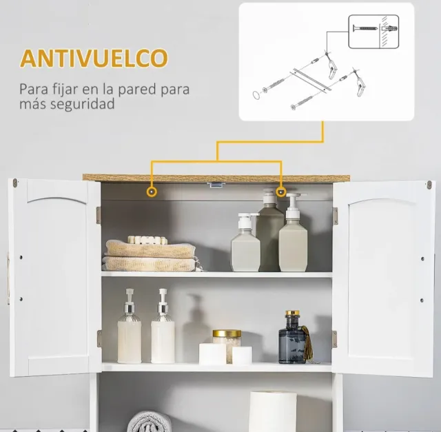 Mueble alto para baño o inodoro