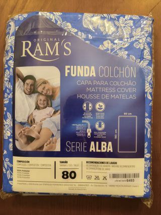 Degrees Home - Alba - Funda de Colchón - Protector de Colchón 80 cm - Funda Colchón Cremallera - Protector Colchón Antiácaros -