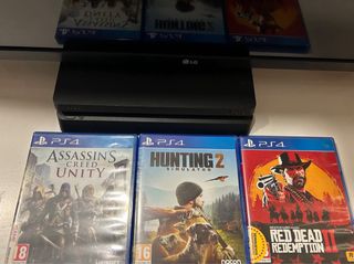 PS4 (PlayStation 4) + Mando + 3 Juegos