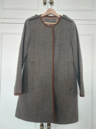 Abrigo Zara Marrón Mujer