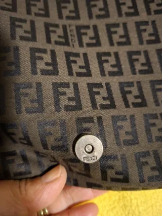Bolso Fendi Zucchino Canvas Marrón Negro