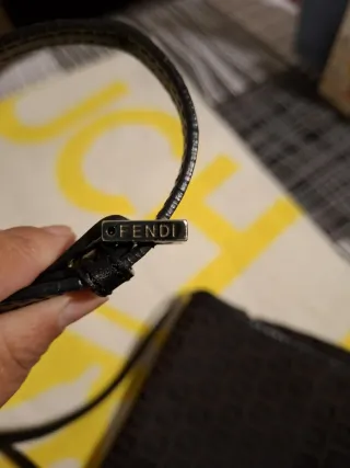 Bolso Fendi Zucchino Canvas Marrón Negro