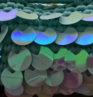 Clutch Bag Sirena Multicolore/Verde Acqua