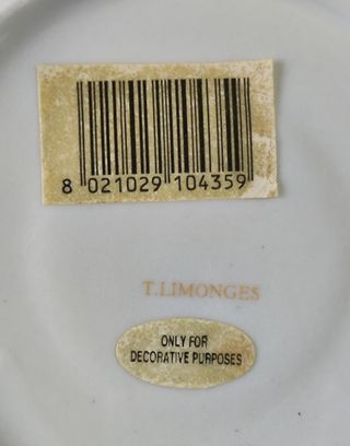 Tazzina Limoges Porcellana Dipinta A Mano