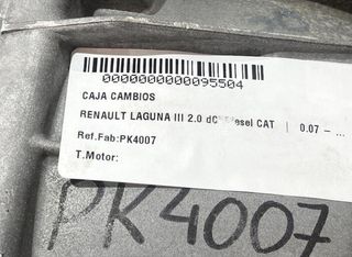 95504 pk4007 caja cambios renault laguna 2.0 dci