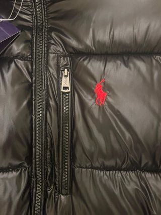 Abrigo Ralph Lauren Negro Retro Vintage Talla M