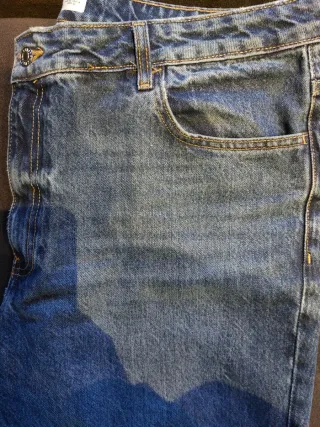 Jeans Mom Fit Mango Blu