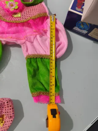 Vestito Carnevale Bambina Rosa e Verde