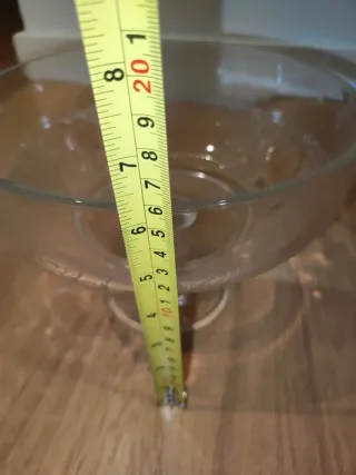 Centro de mesa frutero cristal tallado