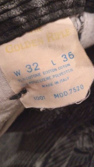 Pantaloni Rifle in velluto