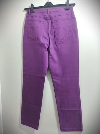 Pantalón vaquero mujer morado