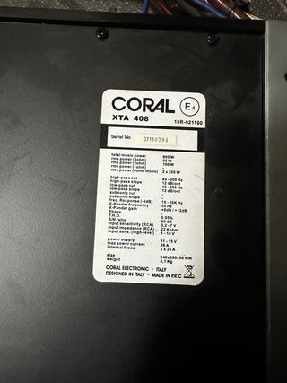 Subwoofer Alpine E12 con caja + etapas de potencia