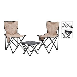 Conjunto Mesa y Sillas Camping Basics