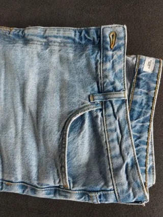 Jeans Mom Fit Mango Blu Chiaro