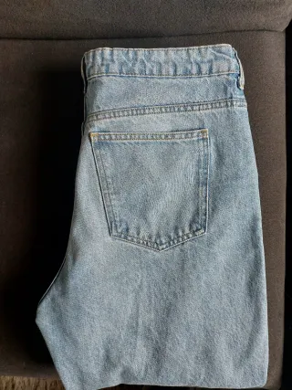 Jeans Mom Fit Mango Blu Chiaro