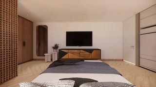 Mueble TV MAISONS DU MONDE madera y metal