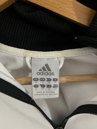 Sudadera Adidas Blanca y Negra