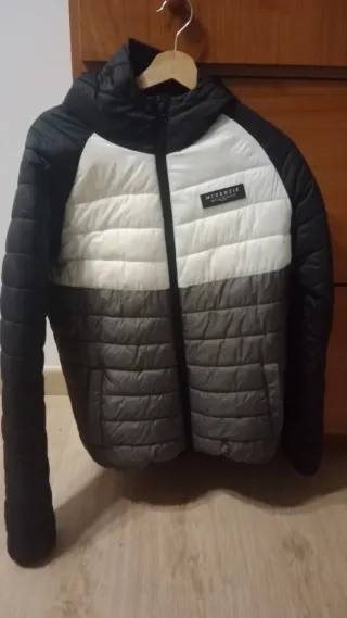 Anorak McKenzie Negro, Gris y Blanco