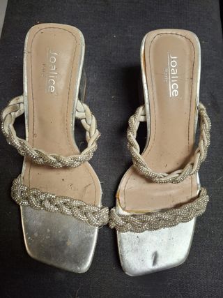 Sandalias fiesta Joalice plateadas