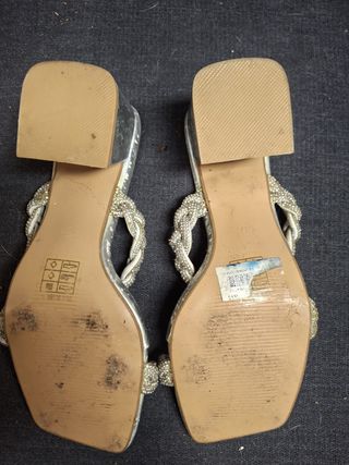 Sandalias fiesta Joalice plateadas