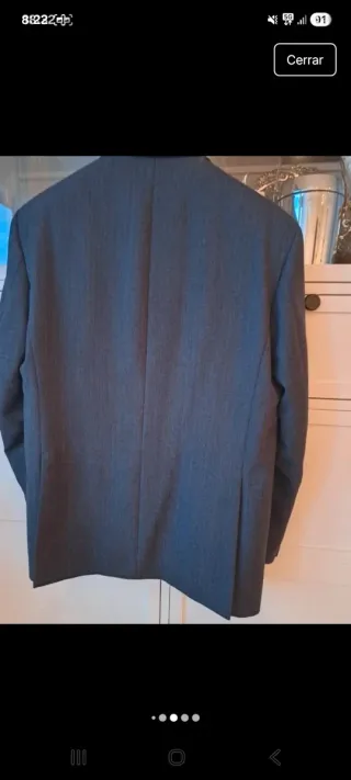 Traje de caballero espiga gris