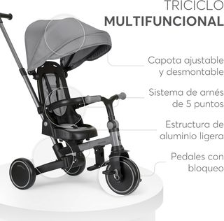 Triciclo bebé evolutivo Aluma 8 en 1