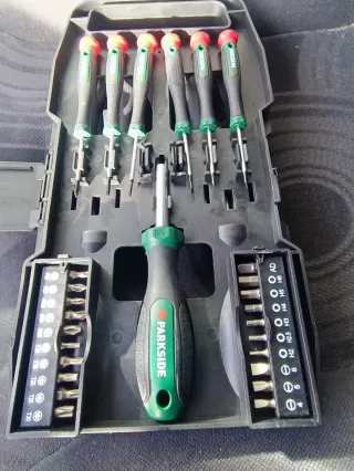 Juego de destornilladores y puntas Parkside