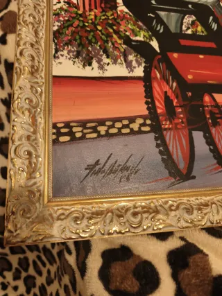 Cuadro al óleo firmado