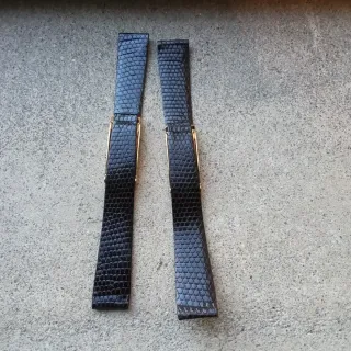 Cinturino vintage vera lucertola testa di moro