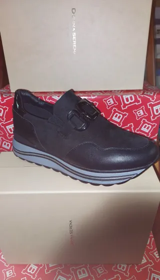 DONNA SERENA Scarpe Donna Pelle Camoscio Nero