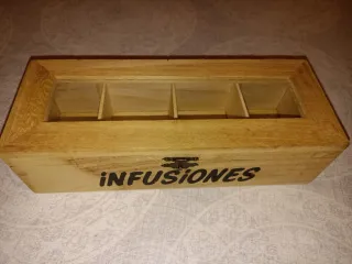 Caja de madera para infusiones