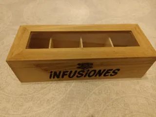 Caja de madera para infusiones