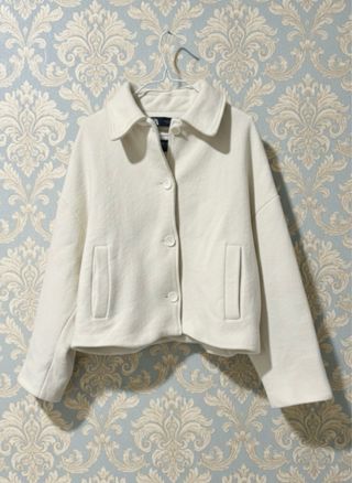 Abrigo Lana Zara Blanco