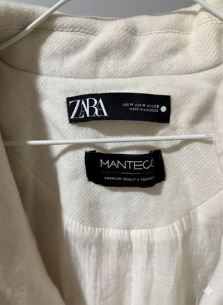 Abrigo Lana Zara Blanco