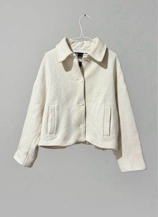 Abrigo Lana Zara Blanco
