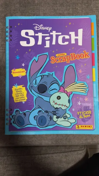 Intercambio cromos Scrapbook Disney Stitch